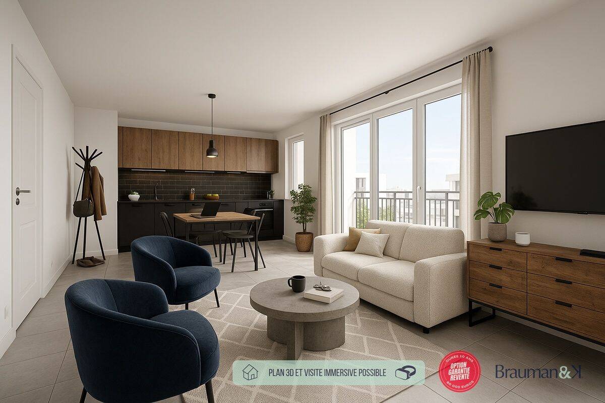 Appartement 3 pièces 52 m² · à Angers · 52 m² · 258 000 €