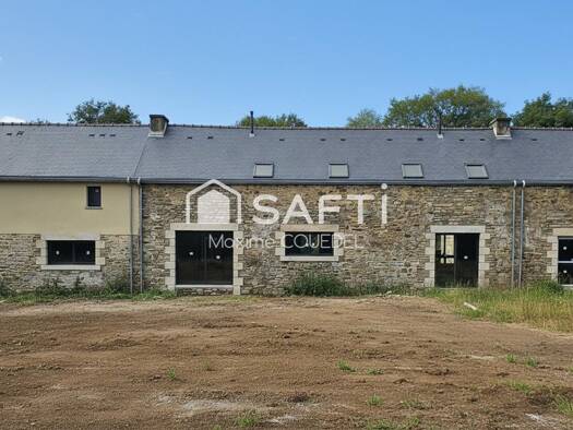 Maison à vendre 91 500 € 3 pièces 2 chambres 45 m² 778 m² de terrain Saint-Jean-Brévelay 56660