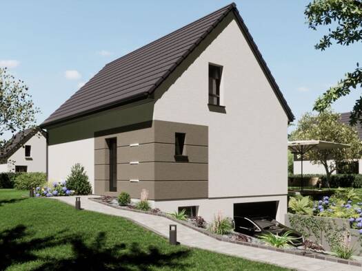 Terrain avec maison neuve à vendre 411 000 € 5 pièces 3 chambres 114 m² 12,5 m² de terrain Aspach-Michelbach 68700