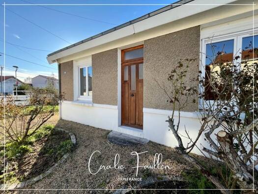 Maison de plain-pied à vendre 180 000 € 3 pièces 2 chambres 59 m² 254 m² de terrain Les Couëts Est Bouguenais 44340