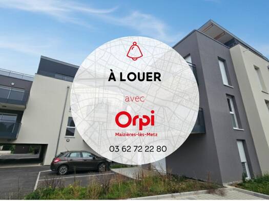 Appartement à louer 1 125 € 3 pièces 2 chambres 61,5 m² Étage 1/2 Rte de Thionville Est-Rue des Prés Nord Maizières-lès-Metz 57280