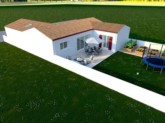 Terrain avec maison neuve à vendre 314 684 € 6 pièces 4 chambres 110 m² 361 m² de terrain La Jarne 17220