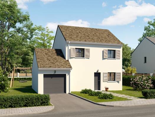 Terrain avec maison neuve à vendre 337 422 € 4 pièces 3 chambres 78 m² 396 m² de terrain Luzarches 95270