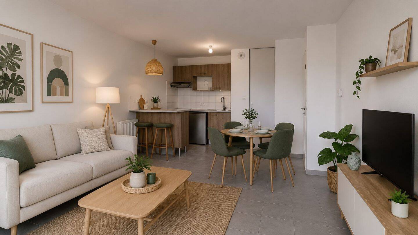 Appartement 2 pièces 43 m² · à Tournefeuille · 43,1 m² · 142 000 €