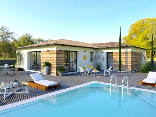 Terrain avec maison neuve à vendre 205 656 € 5 pièces 4 chambres 100 m² 3 124 m² de terrain Montendre 17130