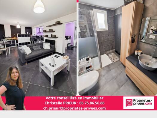 Maison à vendre 229 500 € 6 pièces 4 chambres 140 m² 218 m² de terrain Champs-Complexe Agricole Châlons-en-Champagne 51000