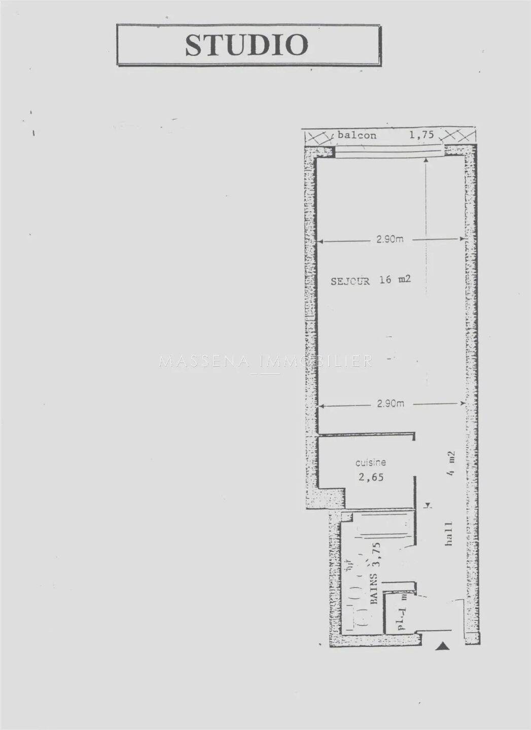 Appartement à vendre studios et studettes 23 m² 80000 € Pasteur Nice ...