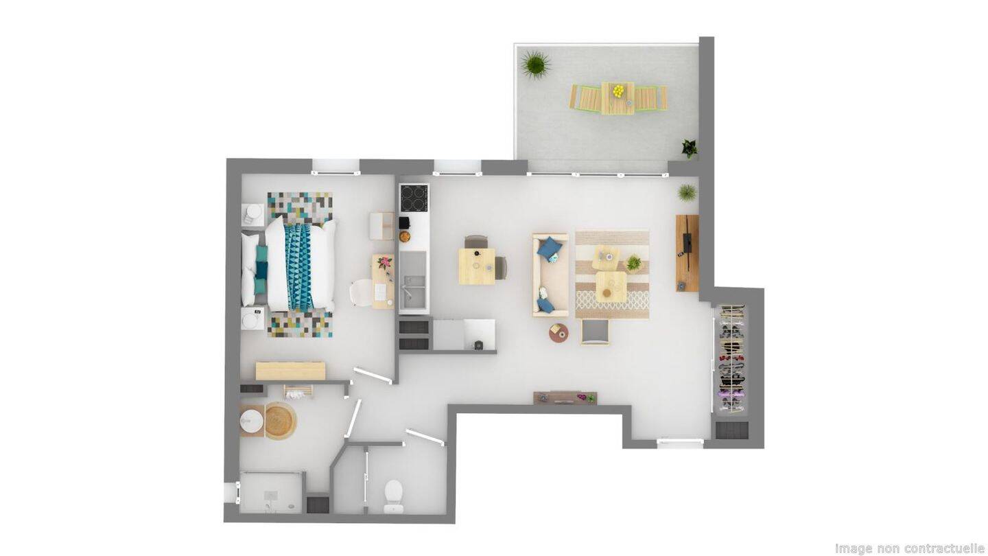 Appartement 2 pièces 47 m² · à Marseille 8ème Arrondissement · 47 m² · 861 €/mois