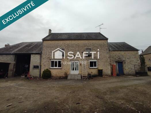 Maison de plain-pied à vendre 120 000 € 2 pièces 1 chambre 57 m² 526 m² de terrain Crouay 14400