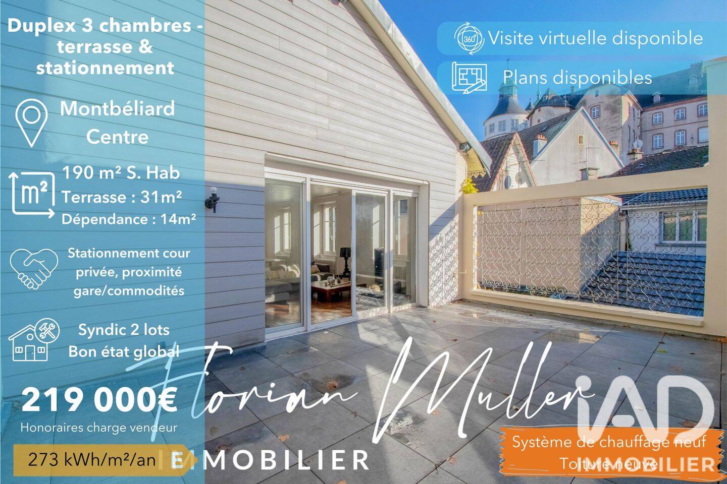 Appartement 6 pièces 190 m² · à Montbéliard · 190 m² · 219 000 €
