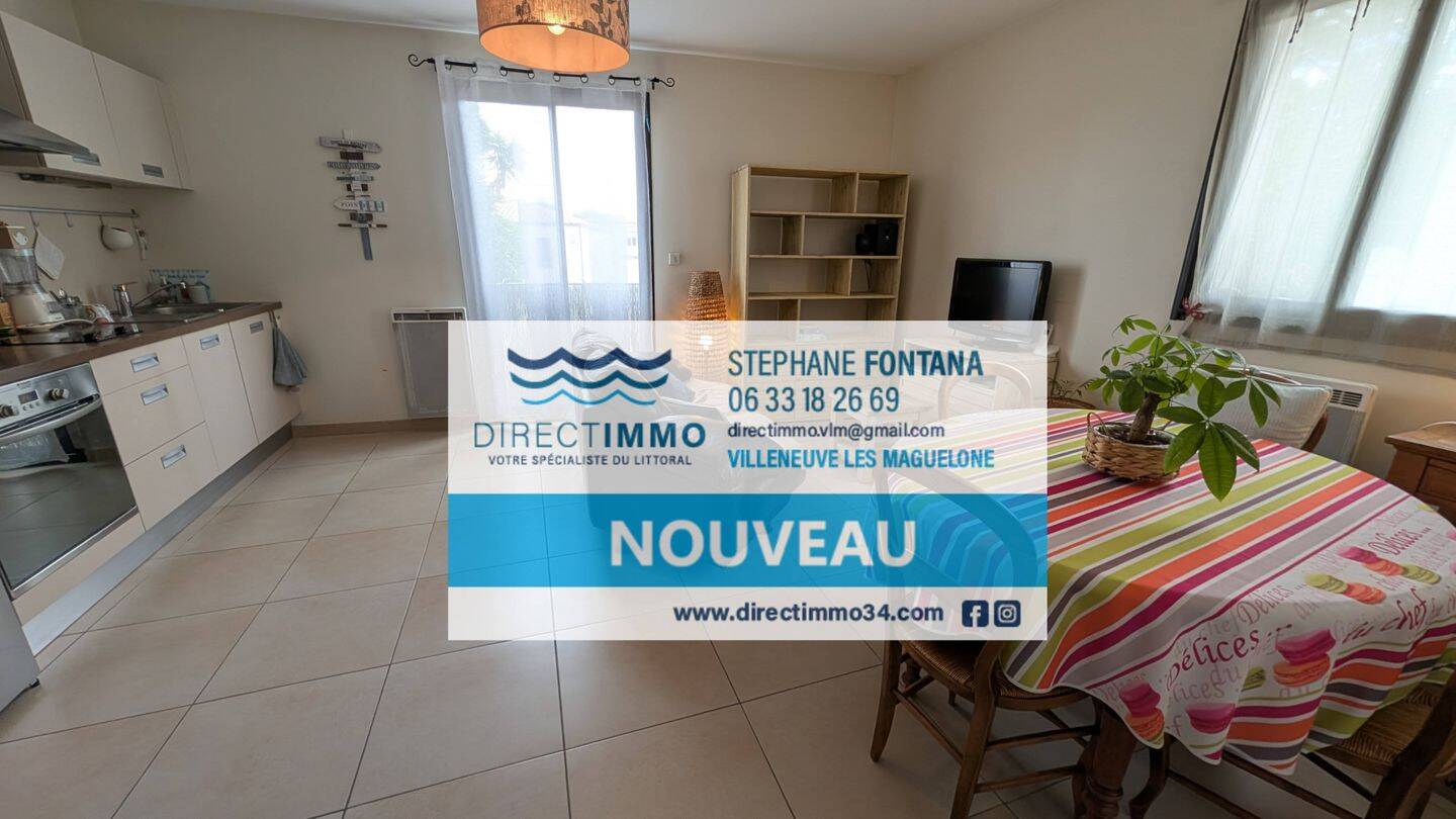 Appartement 2 pièces 40 m² · à Villeneuve-lès-Maguelone · 40 m² · 183 000 €