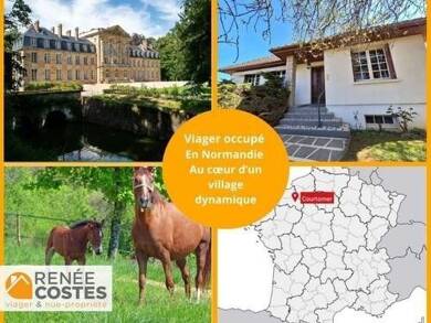 Maison en viager occupé Bouquet 26 025 € 4 pièces 3 chambres 90 m² 1 084 m² de terrain Le Merlerault 61240