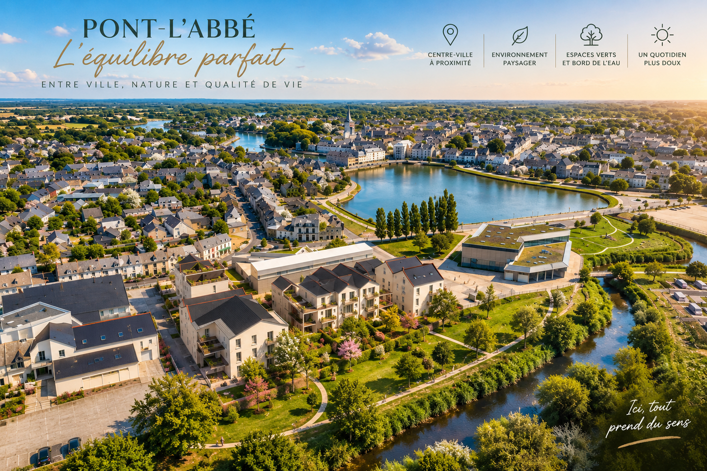 Appartement 3 pièces 62 m² · à Pont-l'Abbé · 62 m² · 219 000 €