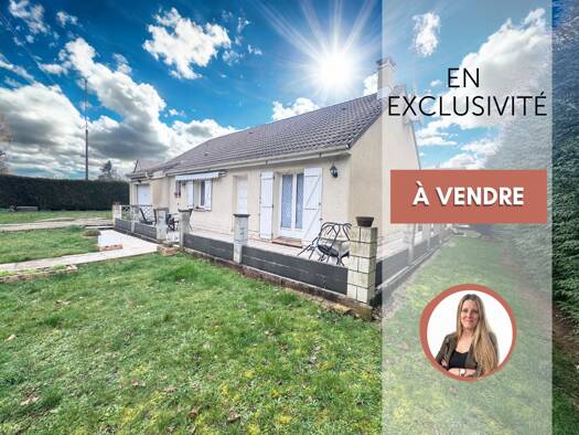 Maison de plain-pied à vendre 189 900 € 5 pièces 3 chambres 90,3 m² 677 m² de terrain Ézy-sur-Eure 27530