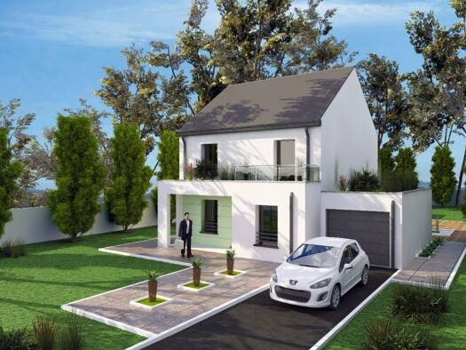 Terrain avec maison neuve à vendre 285 000 € 5 pièces 4 chambres 100 m² 417 m² de terrain Breux-Jouy 91650