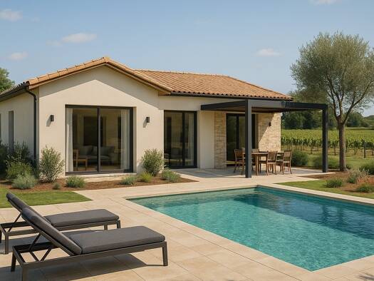 Terrain avec maison neuve à vendre 258 000 € 5 pièces 3 chambres 100 m² 800 m² de terrain Périssac 33240