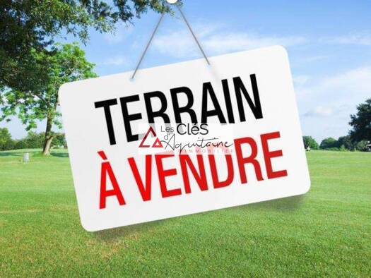 Terrain constructible viabilisé à vendre 95 000 € 835 m² de terrain Verdelais 33490