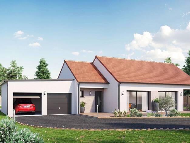 Terrain avec maison neuve à vendre 391 602 € 5 pièces 4 chambres 139 m² 1 145 m² de terrain Chanceaux-sur-Choisille 37390