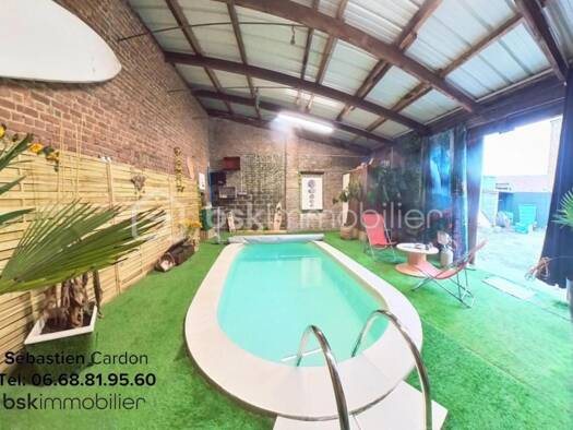 Ferme à vendre 315 000 € 6 pièces 4 chambres 213 m² Epinoy-Vieux Chateau Carvin 62220