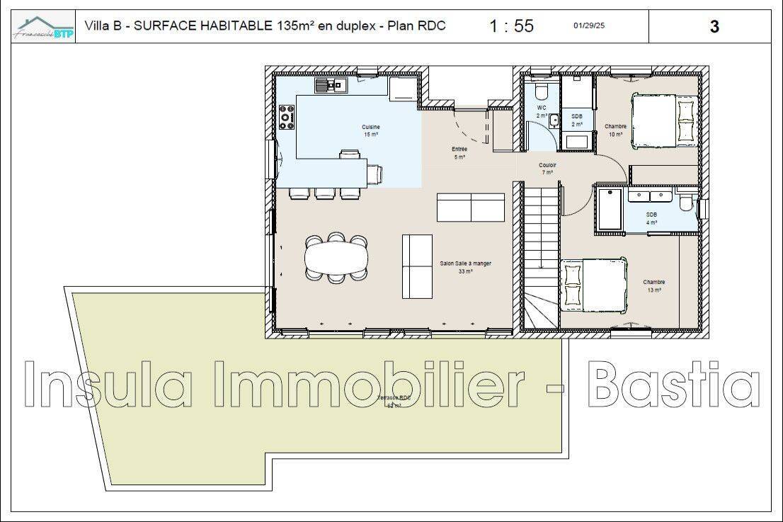 Maison 1 pièce 135 m² · à Cervione · 135 m² · 575 000 €