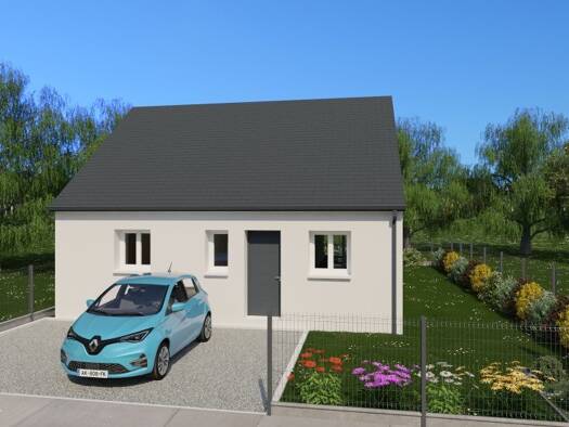 Terrain avec maison neuve à vendre 159 000 € 3 pièces 1 chambre 59 m² 449 m² de terrain Sainte-Maure-de-Touraine 37800
