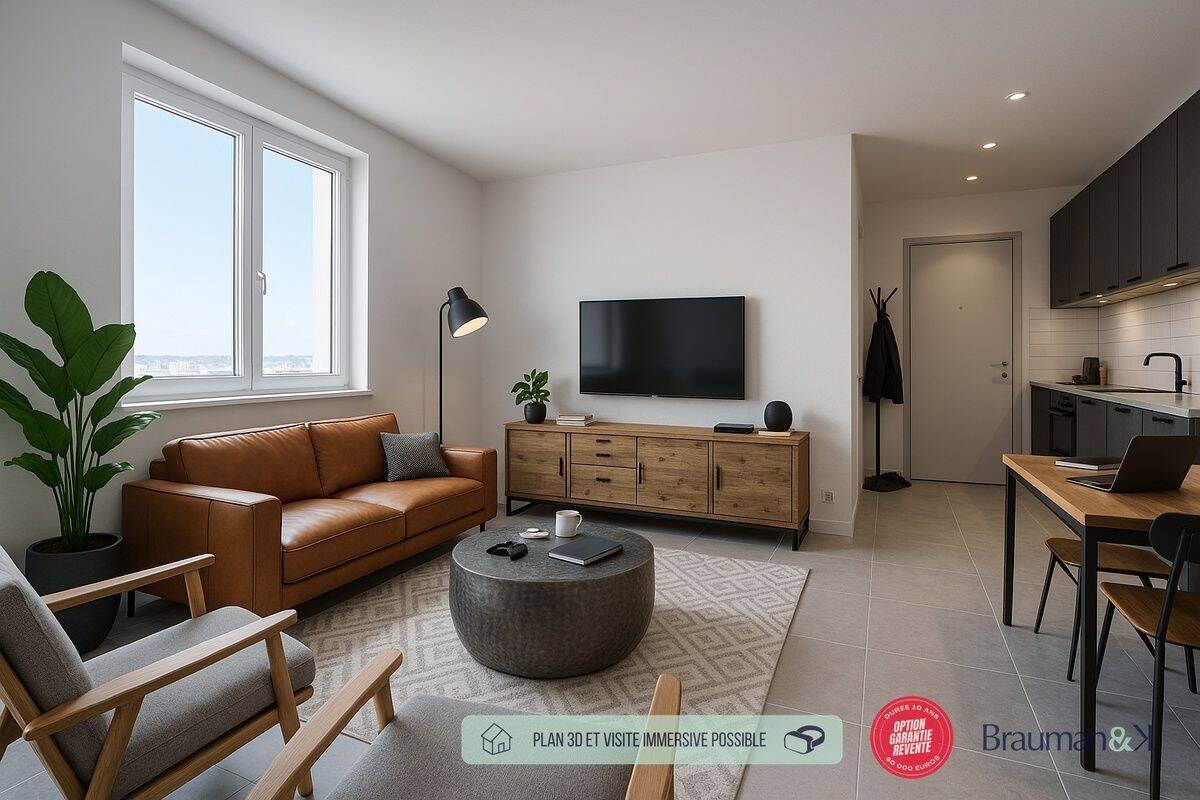 Appartement 2 pièces 42 m² · à Quimper · 42 m² · 196 000 €