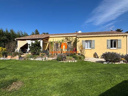 Maison de plain-pied à vendre 432 000 € 5 pièces 3 chambres 131 m² 1 365 m² de terrain Saint-Marcel-lès-Sauzet 26740