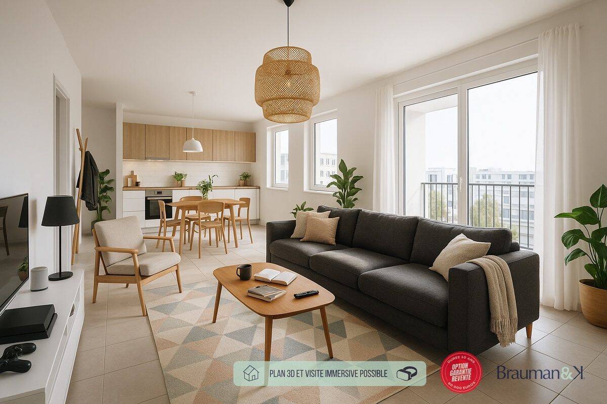 Appartement 3 pièces 62 m² · à Drancy · 62 m² · 257 000 €