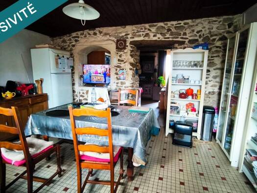 Maison à vendre 110 000 € 3 pièces 1 chambre 96 m² 1 178 m² de terrain Rives de l'Yon 85310