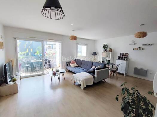 Appartement à vendre 179 000 € 2 pièces 1 chambre 48,8 m² Étage 1/3 Beaujoire-Halvêque Nantes 44300