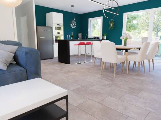 Terrain avec maison neuve à vendre 181 500 € 3 pièces 2 chambres 73 m² 440 m² de terrain Sud Ostricourt 59162