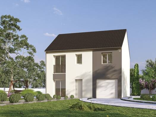 Terrain avec maison neuve à vendre 321 900 € 4 pièces 3 chambres 96 m² 500 m² de terrain Bourgogne-Fresne 51110