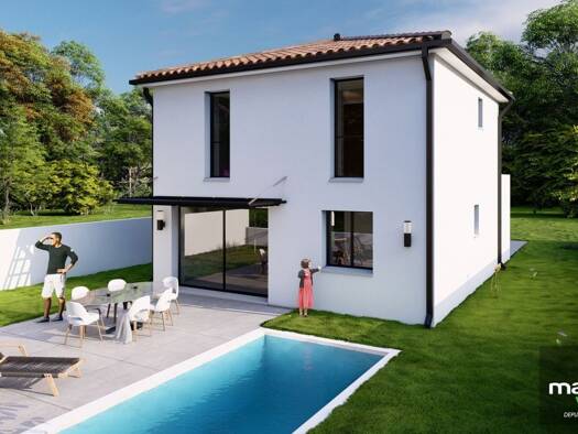 Terrain avec maison neuve à vendre 239 000 € 4 pièces 3 chambres 82 m² 470 m² de terrain Alignan-du-Vent 34290