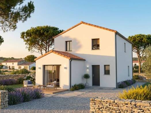 Terrain avec maison neuve à vendre 205 636 € 3 pièces 2 chambres 70 m² 305 m² de terrain Saint-Père-en-Retz 44320