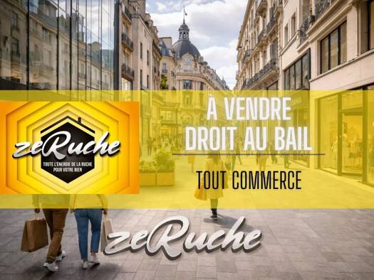 Local commercial avec bail commercial 126,6 m² de surface de vente Centre Ancien Caen 14000