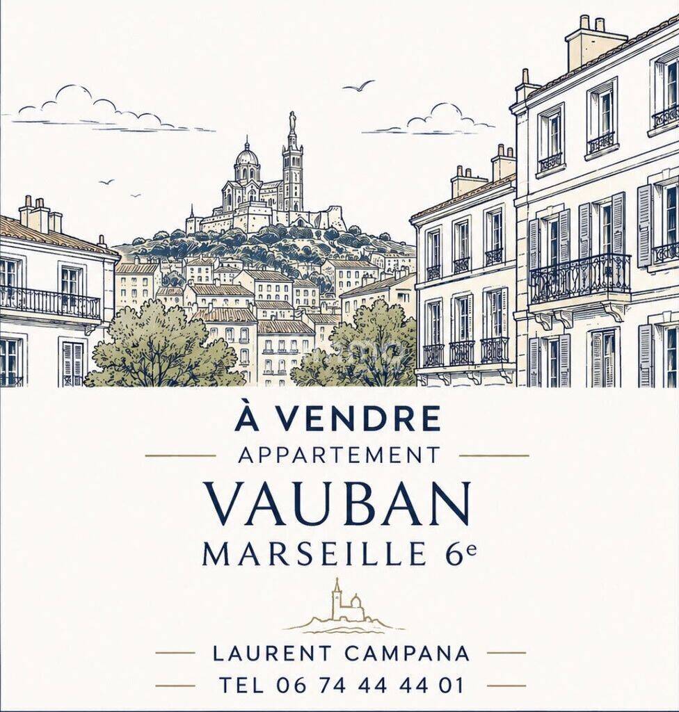 Appartement 3 pièces 80 m² · à Marseille 6ème Arrondissement · 80 m² · 470 000 €