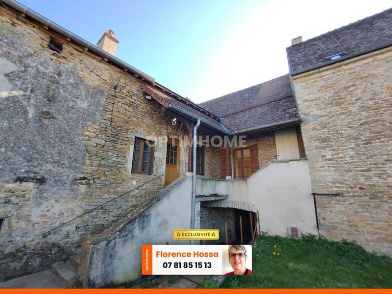 Maison à vendre 74 500 € 3 pièces 2 chambres 72 m² 3 597 m² de terrain Genouilly 71460