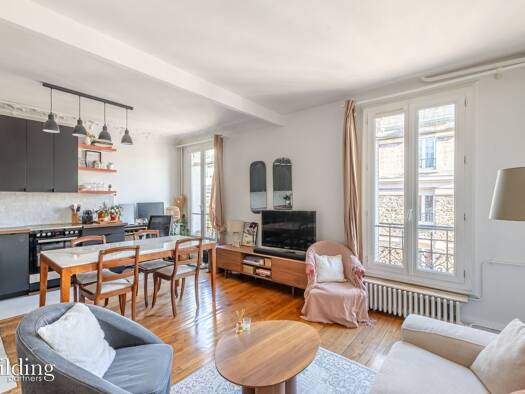 Appartement à vendre 455 000 € 2 pièces 1 chambre 46 m² Étage 5/6 Villiers-L. Michel Levallois-Perret 92300