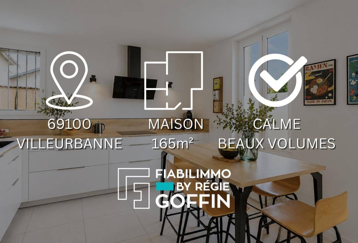 Maison 6 pièces 165 m² · à Villeurbanne · 165 m² · 649 000 €