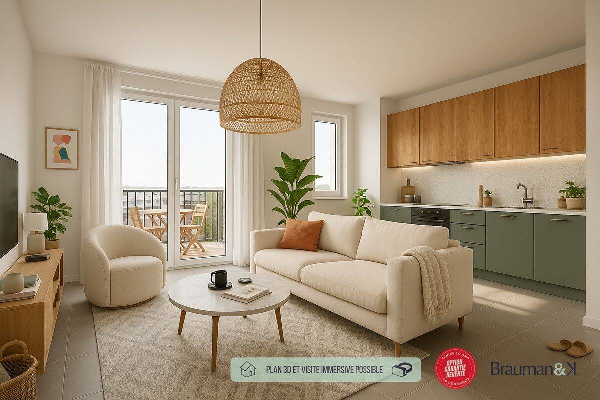 Appartement 2 pièces 43 m² · à Bron · 43 m² · 216 000 €