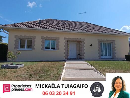 Maison de plain-pied à vendre 199 500 € 5 pièces 3 chambres 123,3 m² 757 m² de terrain Fère-Champenoise 51230