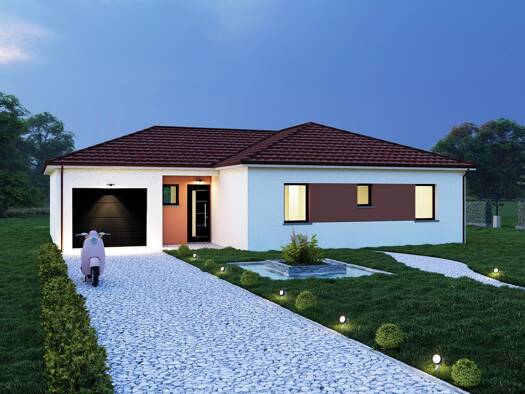 Terrain avec maison neuve à vendre 187 000 € 5 pièces 3 chambres 87 m² Lerrain 88260