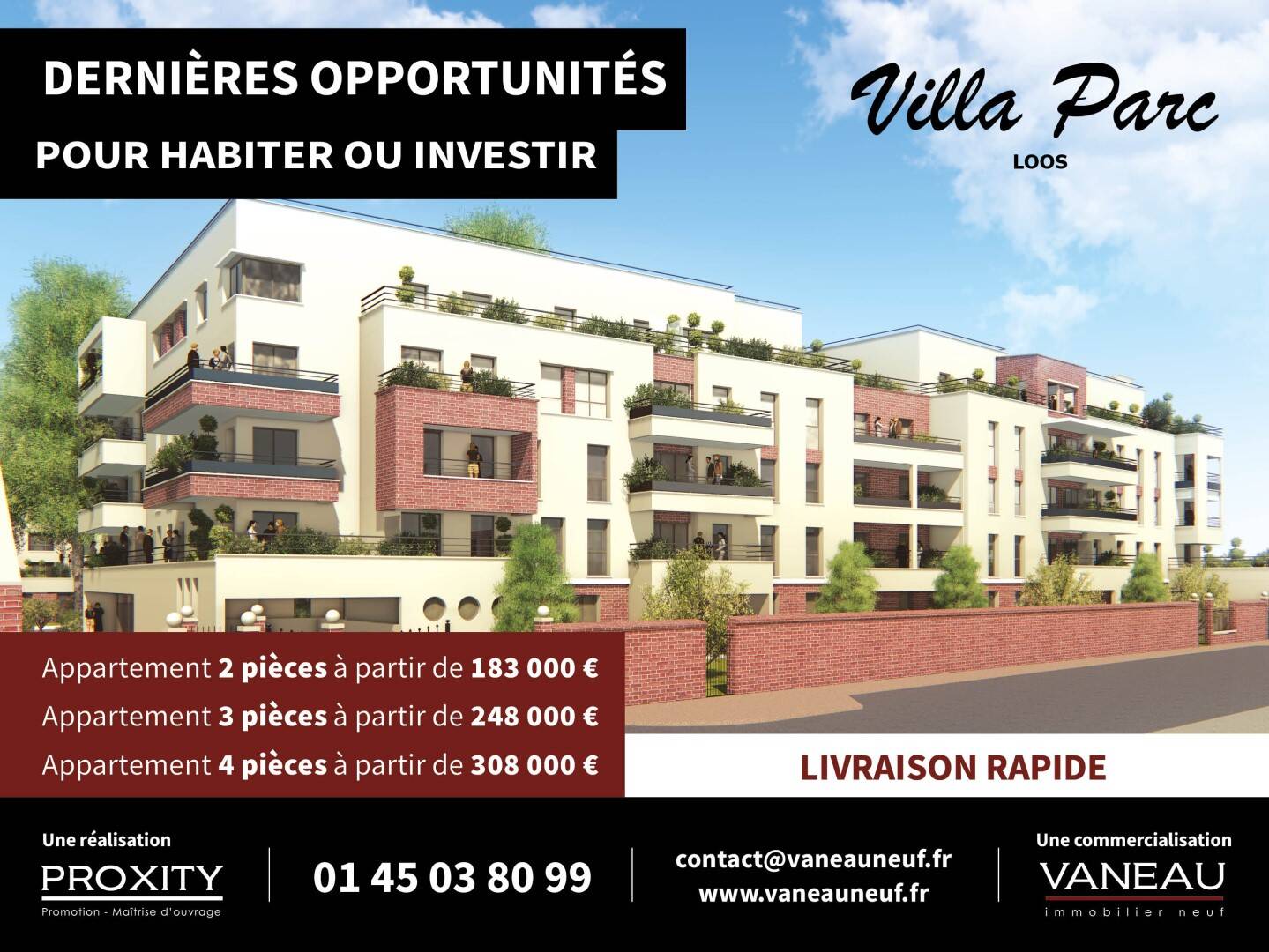 Appartement 3 pièces 66 m² · à Loos · 66 m² · 267 900 €