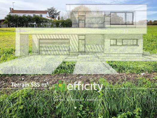 Terrain constructible viabilisé à vendre 107 000 € 585 m² de terrain Saint-Philbert-de-Grand-Lieu 44310