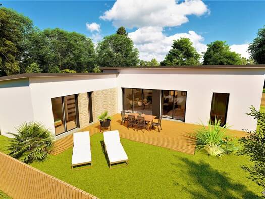 Terrain avec maison neuve à vendre 250 600 € 5 pièces 2 chambres 95 m² 300 m² de terrain Chanteloup 35150