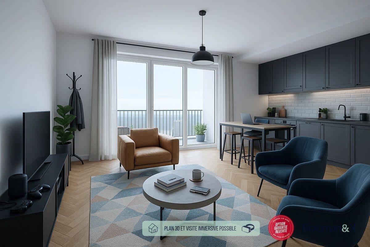Appartement 3 pièces 62 m² · à Aubervilliers · 62 m² · 291 883 €