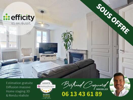 Appartement à vendre 125 000 € 5 pièces 4 chambres 141 m² Étage 2/3 Centre Tarare 69170