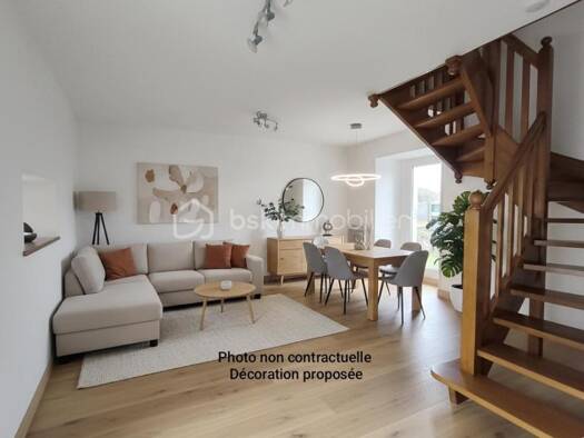 Duplex à vendre 169 000 € 3 pièces 2 chambres 55 m² RDC/1 Belz 56550