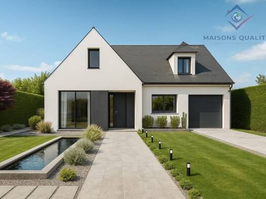 Terrain avec maison neuve à vendre 369 000 € 4 pièces 3 chambres 100 m² 651 m² de terrain Boissettes 77350