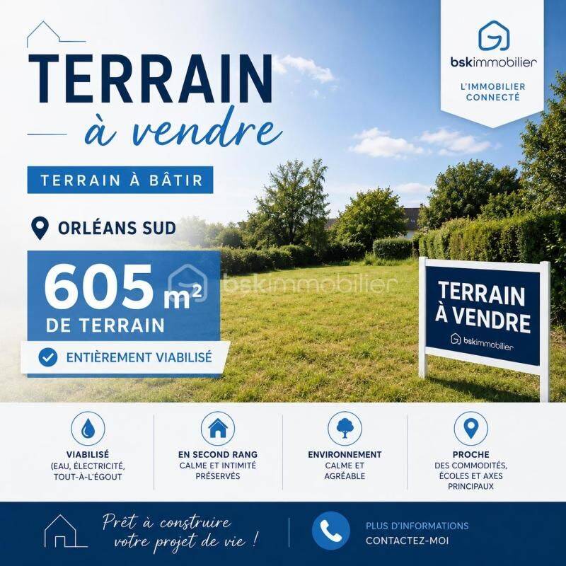 Terrain de 605 m² à Orléans - photo 2